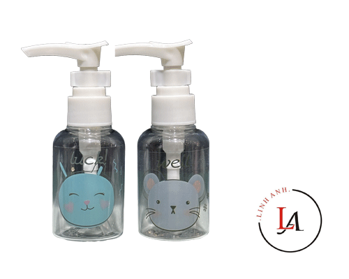 Chai ấn mỹ phẩm 50ml LMLTOP chai vòi